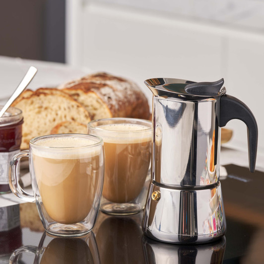 Inox Espresso Coffee Maker  - 100ml / 2 Cup Inox Espresso Coffee Maker  - 100ml / 2 Cup