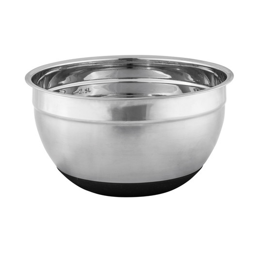 Anti-Slip Mixing Bowl - 22cm - Stainless Steel / Silicone Anti-Slip Mixing Bowl - 22cm - Stainless Steel / Silicone