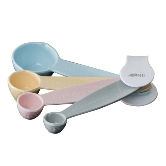 Melamine Ribbed Measuring Spoon - Australian Standards - Pastel Melamine Ribbed Measuring Spoon - Australian Standards - Pastel