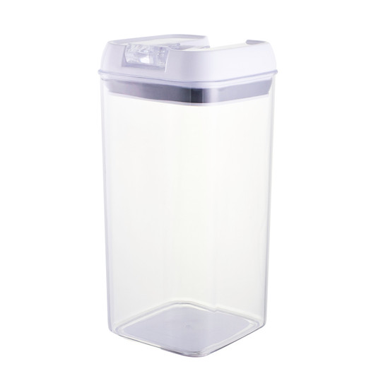 Flip Top Storage Container - 1.2L - 10.5 x 10.5 x 20.5cm / 1.2L