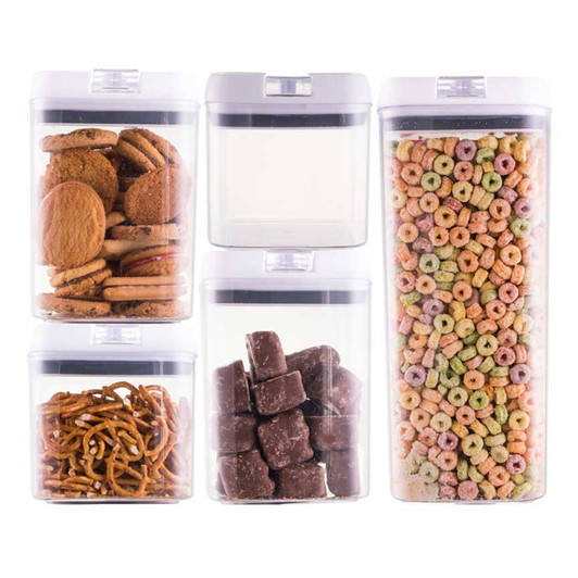 Flip Top Storage Container 5Pce Set -