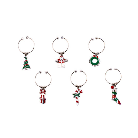 AVANTI WINE CHARMS - ENAMELLED CHRISTMAS AVANTI WINE CHARMS - ENAMELLED CHRISTMAS