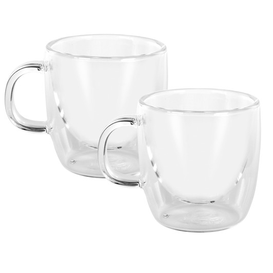 Caffe Manico Double Wall Glasses Set of 2 - 250ml Caffe Manico Double Wall Glasses Set of 2 - 250ml