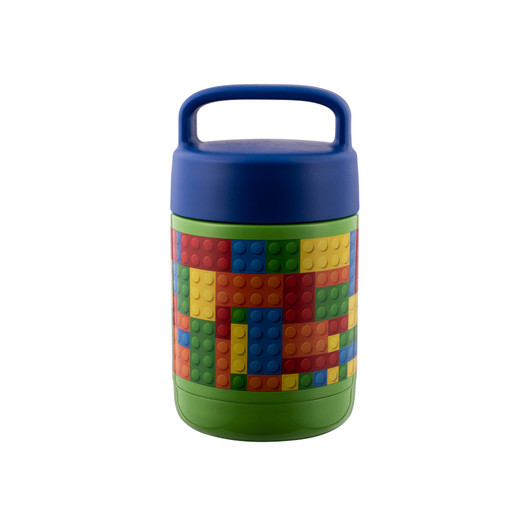 Yum Yum Food Jar 450ml - Building Blocks Yum Yum Food Jar 450ml - Building Blocks