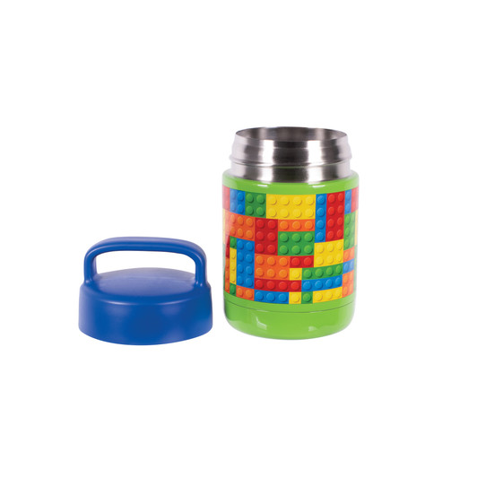 Yum Yum Food Jar 450ml - Building Blocks Yum Yum Food Jar 450ml - Building Blocks