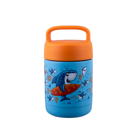 Yum Yum Food Jar 375ml - Surfing Sharkie Yum Yum Food Jar 375ml - Surfing Sharkie