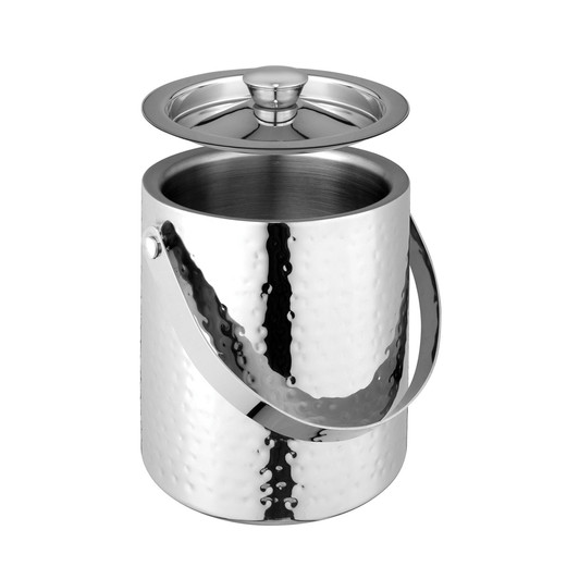 Hammered Double Wall Ice Bucket 15.5 x 16.5cm Stainless Steel Hammered Double Wall Ice Bucket 15.5 x 16.5cm Stainless Steel