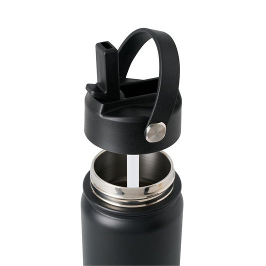 HydroSport Sipper Insulated Bottle - Black - 550ml