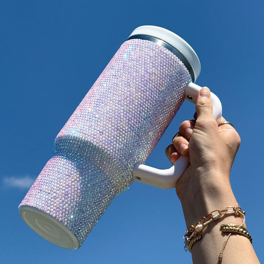HydroQuench Insulated Tumbler with Two Lids, 1L - Luxe White HydroQuench Insulated Tumbler with Two Lids, 1L - Luxe White