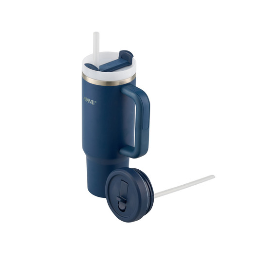 HydroQuench Insulated Tumbler with Two Lids, 1L - Navy HydroQuench Insulated Tumbler with Two Lids, 1L - Navy
