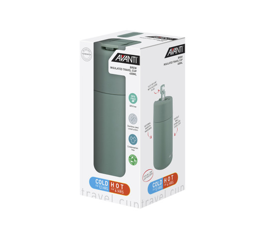 Brew Insulated Travel Cup 400ml - Agave Brew Insulated Travel Cup 400ml - Agave