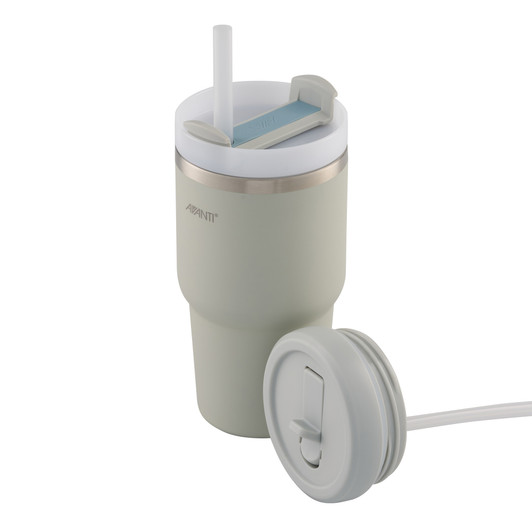 HydroQuench Insulated Smoothie Tumbler 550ml - Grey Mist