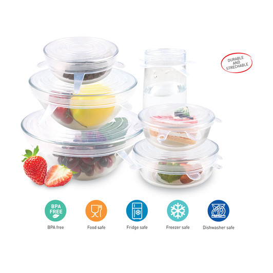 Avanti Silicone Food Covers - Set Of 6 Avanti Silicone Food Covers - Set Of 6