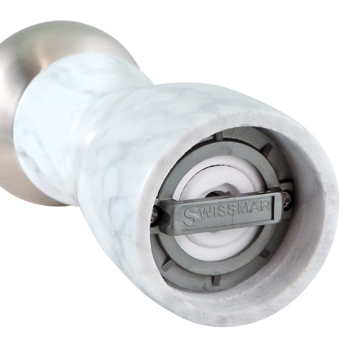 Swissmar Arctic White Marble Pepper Mill 15cm Swissmar Arctic White Marble Pepper Mill 15cm