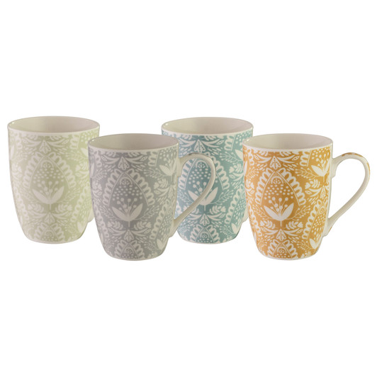 Coupe Mug 355ml, Set of 4 - Lace