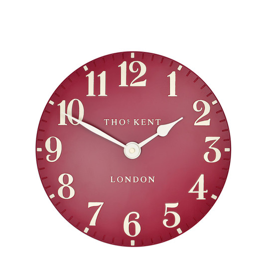 Thomas Ken Arabic Wall Clock 3D 30cm Red