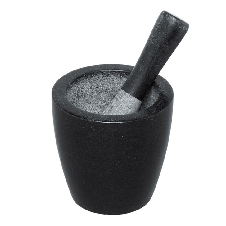 Conical Mortar And Pestle - 13cm - Black