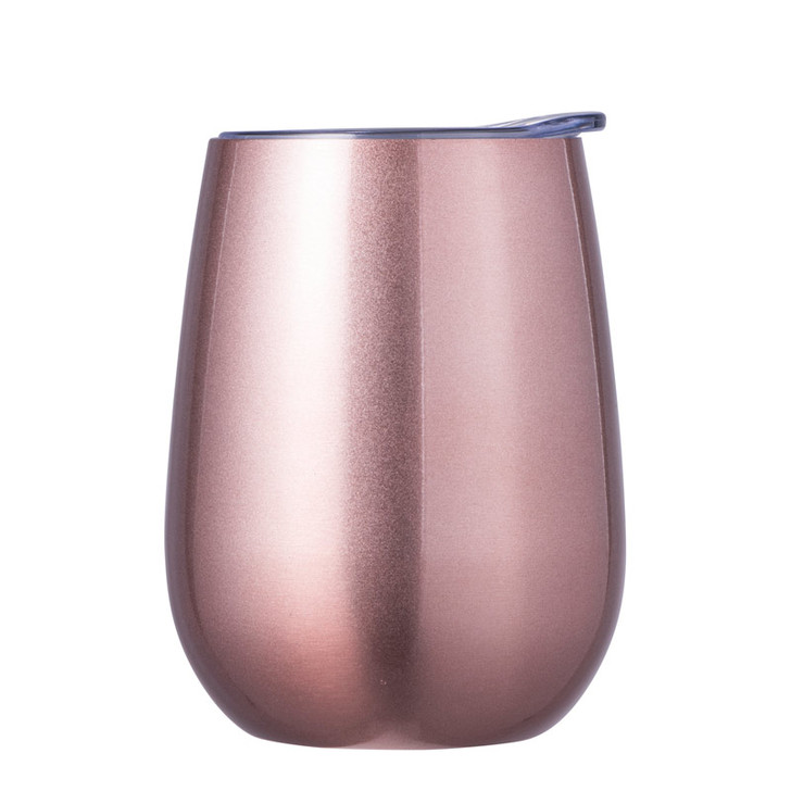 Double Wall Insulated Wine Tumbler - 300ml - Rose Gold