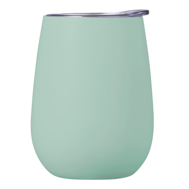 Double Wall Insulated Wine Tumbler - 300ml - Duck Egg Blue