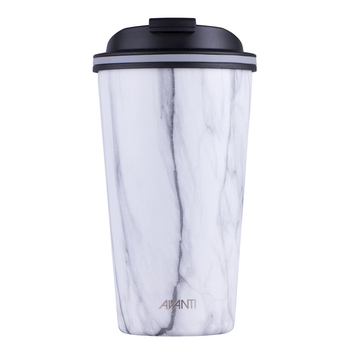 GOCUP Double Wall Insulated Cup - White Marble - 355ml