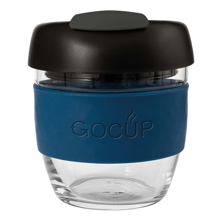 Glass GOCUP - 236ml/8Oz - Navy/Black/Grey