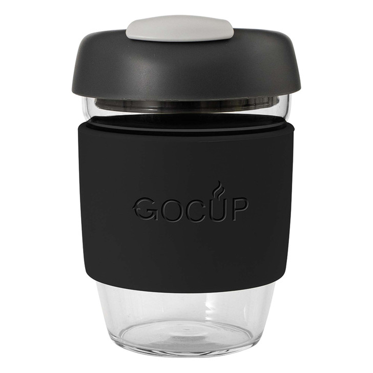 Glass GOCUP - 296ml/10Oz - Black/Charcoal/Grey