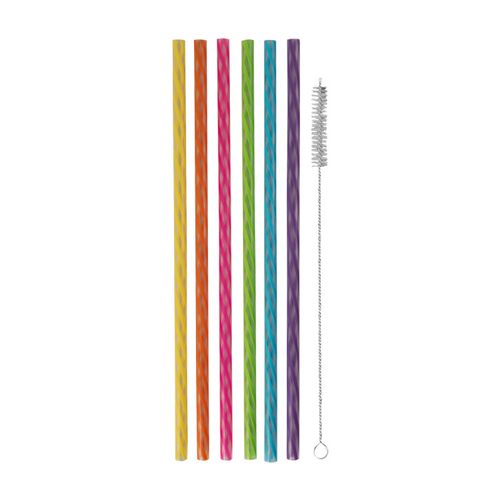 Reusable Straws - Rainbow - Set of 24