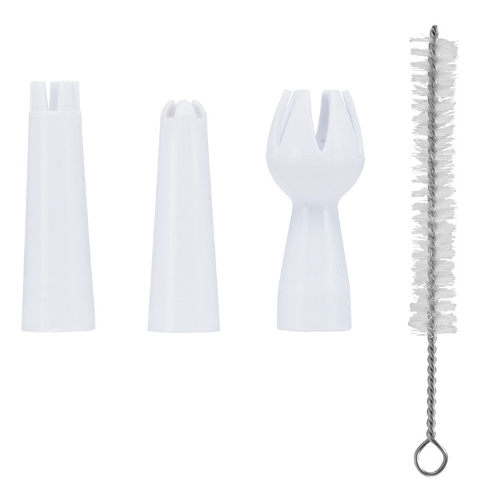 Cream Whipper Spare Part Set - Gas Cover - 3 Nozzles And Cleaning Brush