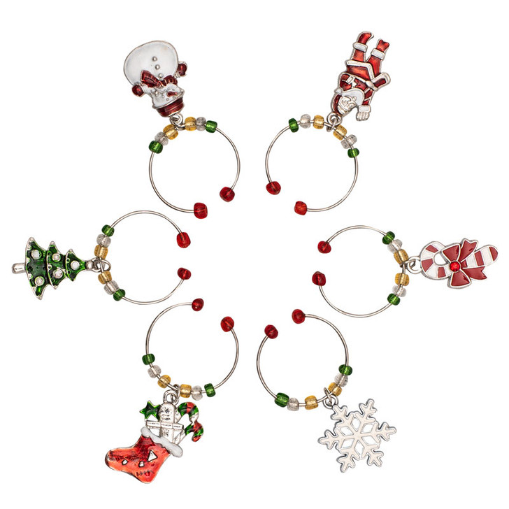 Wine Charms - xmas