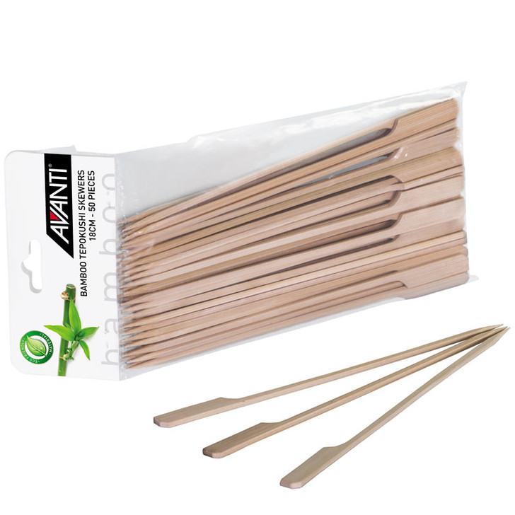 Bamboo Tepokushi Skewers 18cm 50Piece Pack