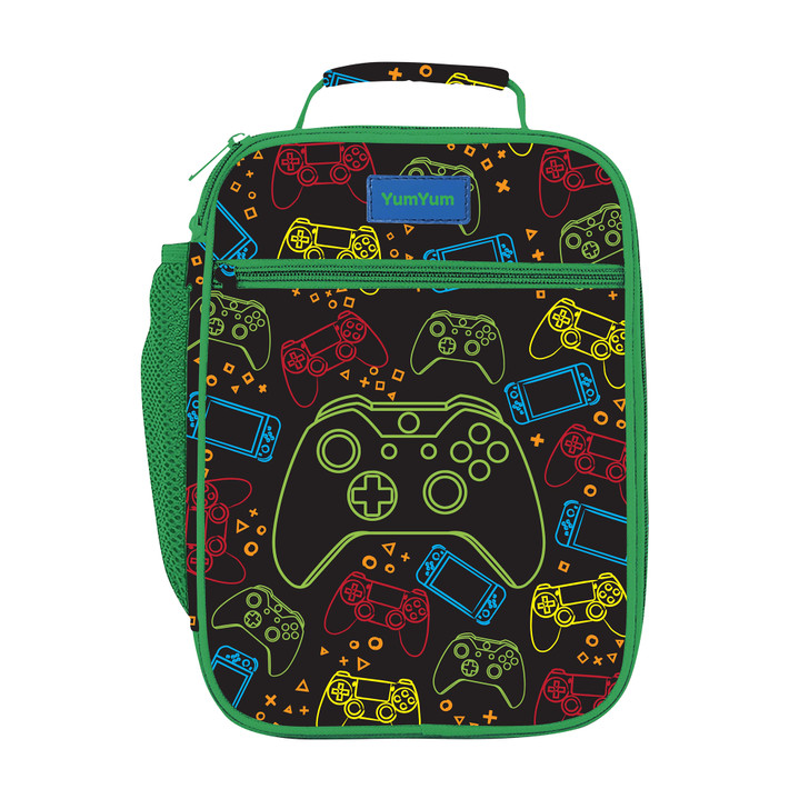 Yum Yum Kids Gaming Insulated Lunch Bag - 3D