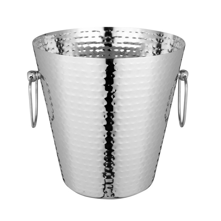 Hammered Champagne Bucket 23 x 23cm Stainless Steel