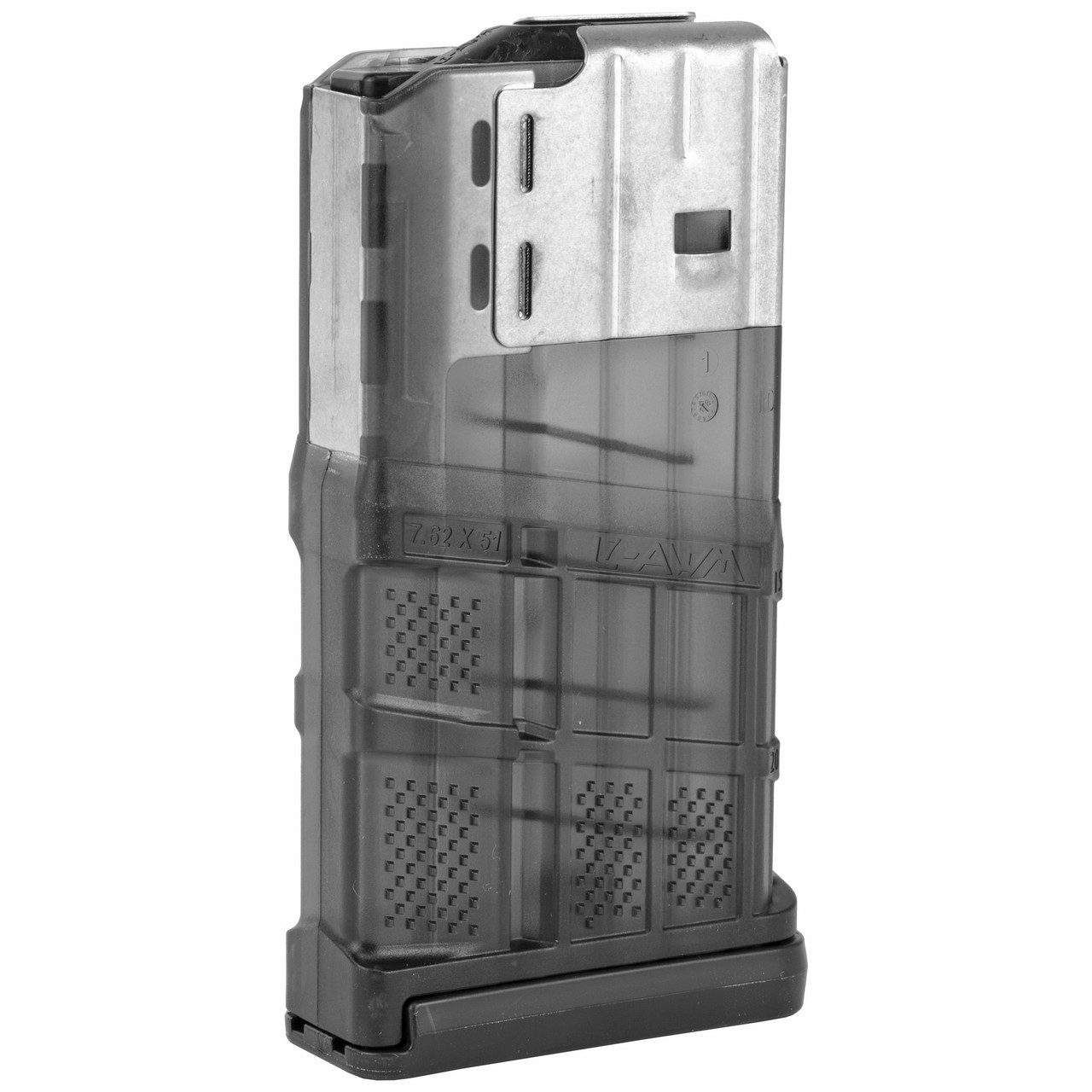 Lancer L7 AR10 Magazine, 20RD, Smoke - AB Prototype