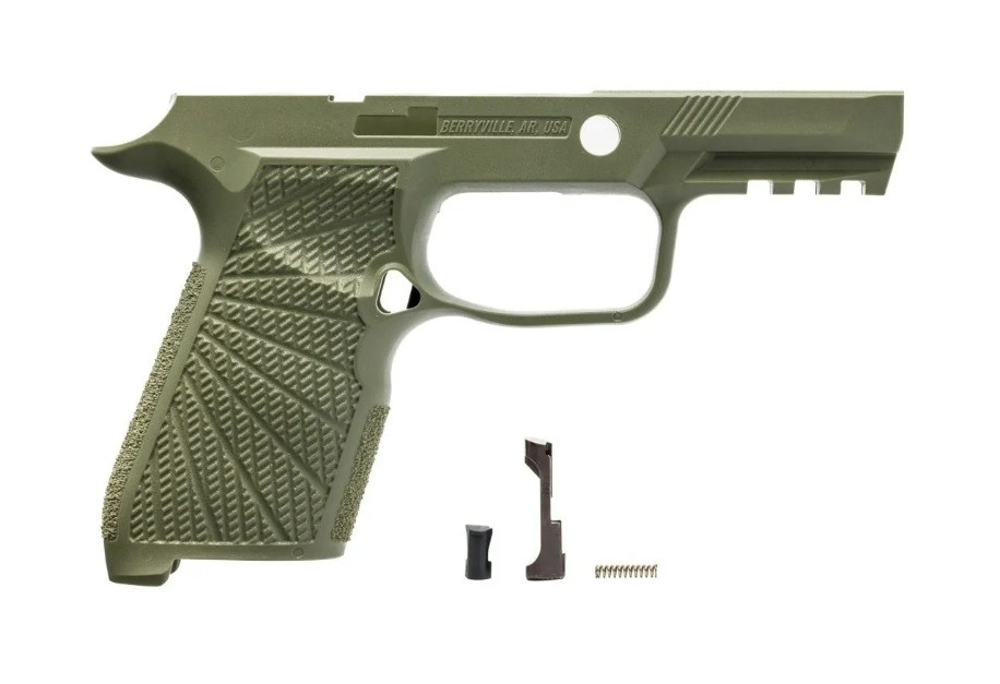 Green army Wilson Combat X-Compact Grip Module, P320, Green - AB Prototype