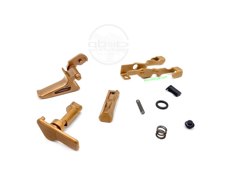 SIG Sauer P320 X5 Bronze Parts Kit, TiCN, Control Parts Kit, Titanium Carbo Nitride, Bronze parts kit, Skeletonized trigger