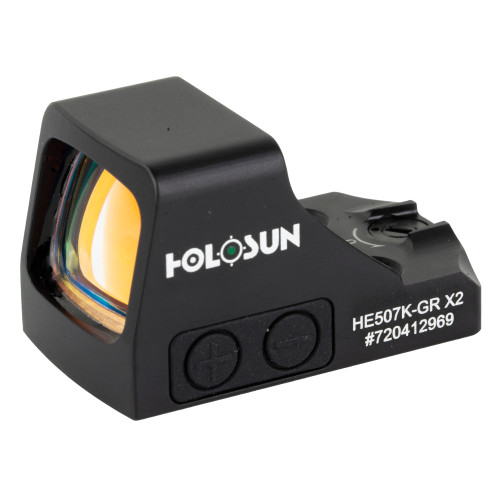 Holosun 507K X2 Reflex Sight, 2MOA, 32MOA, Green Dot, HE507K-GR X2
