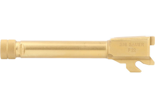 SIG Sauer P320 Barrel, Compact, 9mm, Threaded, TiN, 1/2-28, 8900818, Gold, Titanium Nitride Coating, Spectre Comp, 320 SIG