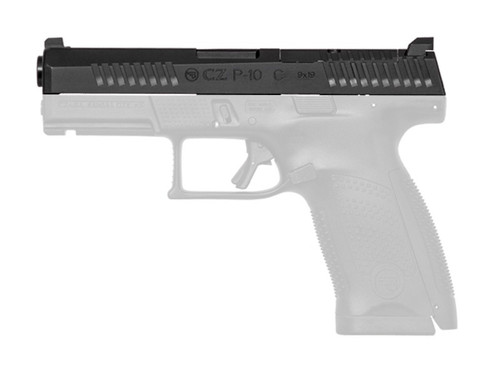 CZ P-10C Complete Slide Assembly, Compact, Optics Ready, 9mm, CZ_P10C_OR_Slide_Assy_BLK