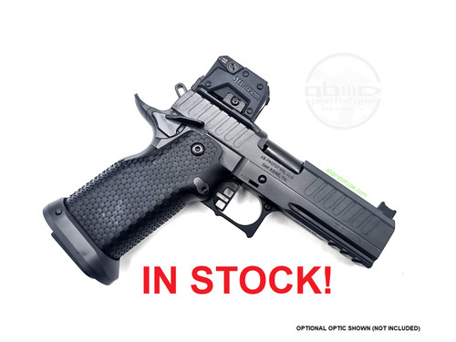 AB Prototype 1911DW Commander Size Pistol, 9mm, Double-Wide, Metal Grip, Optic Ready, Black DLC, ABP_1911DW_9C_BLK_AGG, Steiner MPS, 2011 Staccato Clone, 1911 double stack