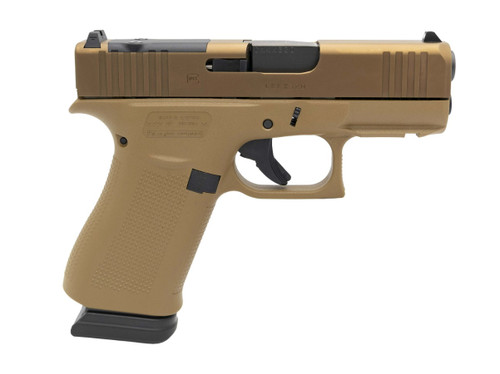 Glock 43X MOS Pistol, 9mm, 15RD, Coyote, PX435Z203FRMOSK, single stack, G43, G43X, G48 9X19 