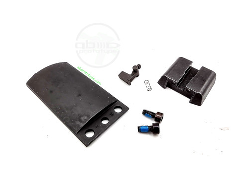 P320 M17 M18 rear sight plate, night sight, rear optic cover plate, Romeo1 Deltapoint Pro cover, DPP