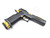 AB Prototype 1911DW Full Size Pistol, Gold Digger, 20RD, Black and Gold, Cheely Metal Grip, 2011 Staccato Clone, 1911 double stack, STI