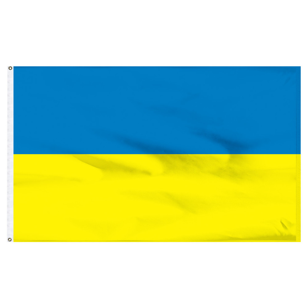 ukrainian flag waving