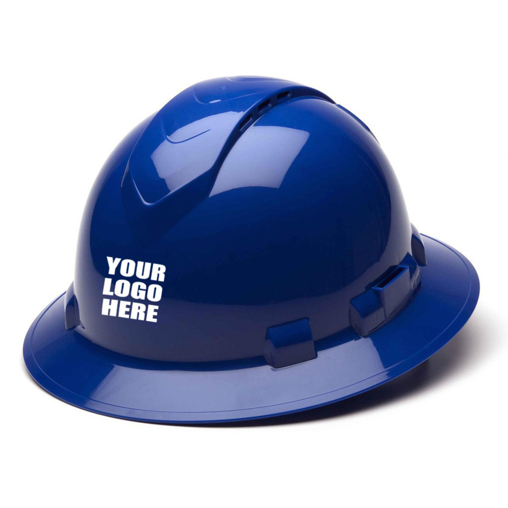 Pyramex Ridgeline HP541 Full Brim Hard Hats - With 4 Point R