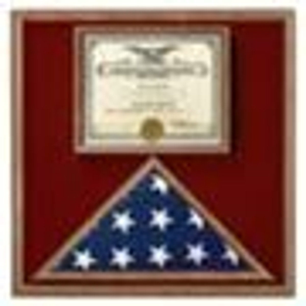 Walnut Flag Memorial Cases