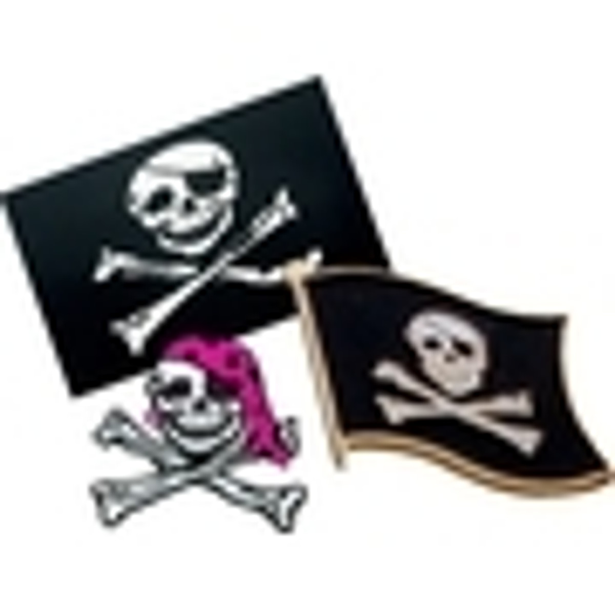 Pirate Pins, Patches & Decal Stickers