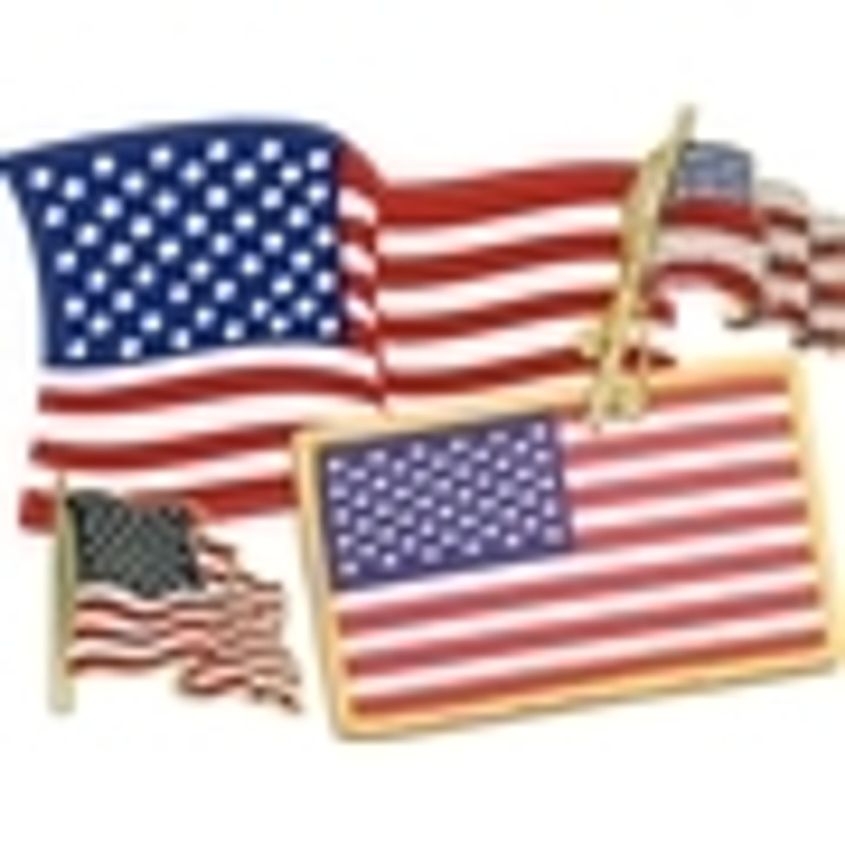 American Flag Patch (Right hand version) - 2 x 3