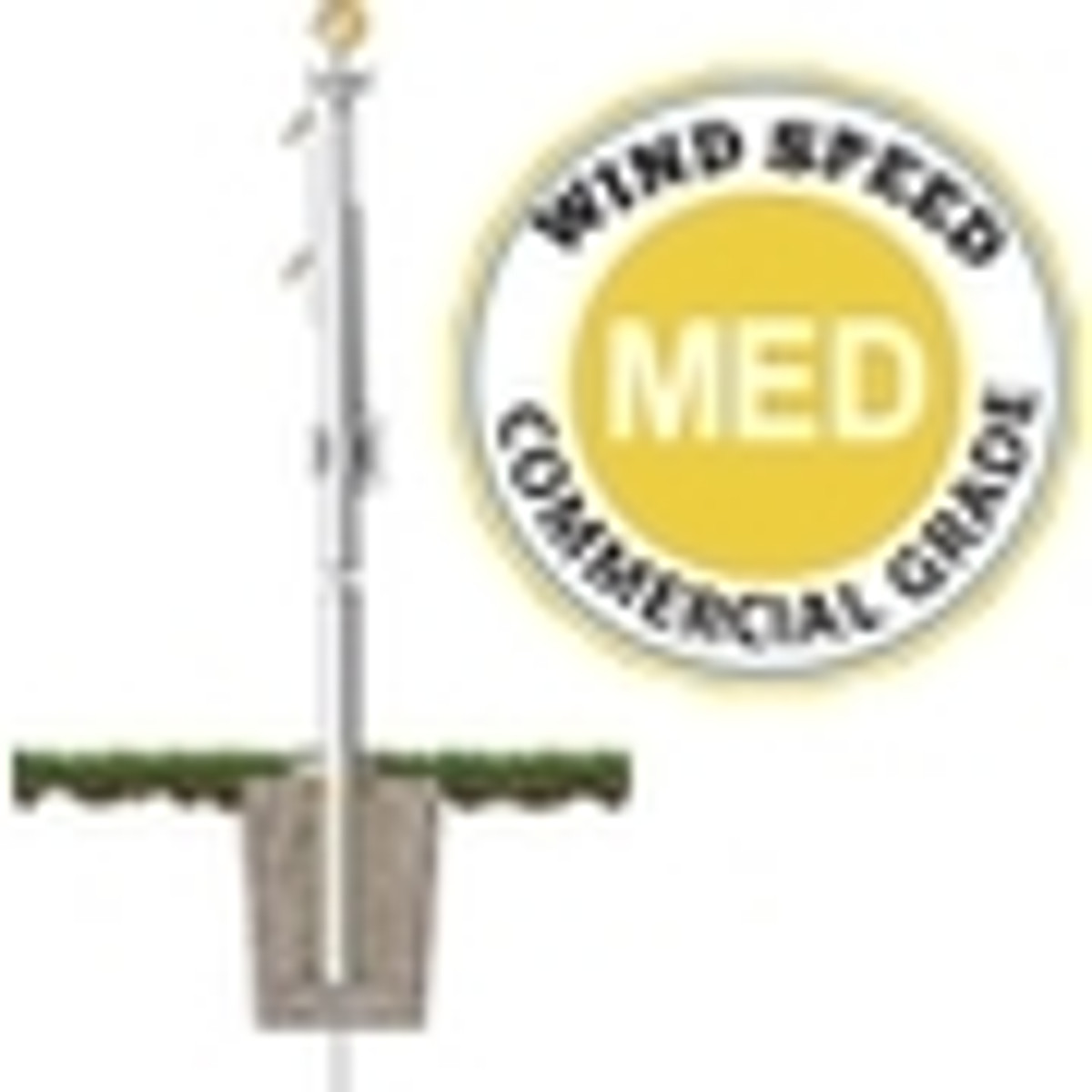 Medium Wind Speed Rated Flagpoles