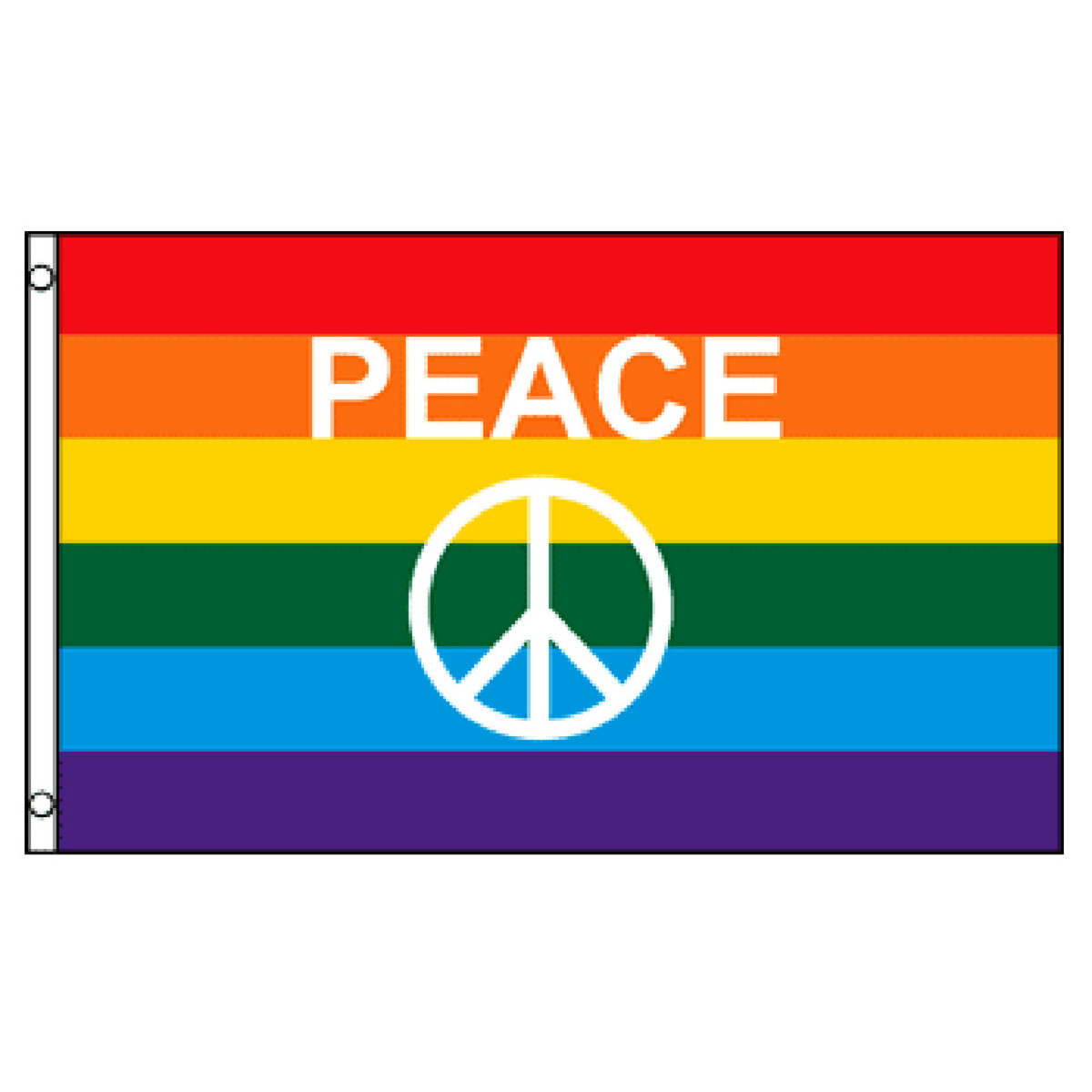 rainbow peace signs