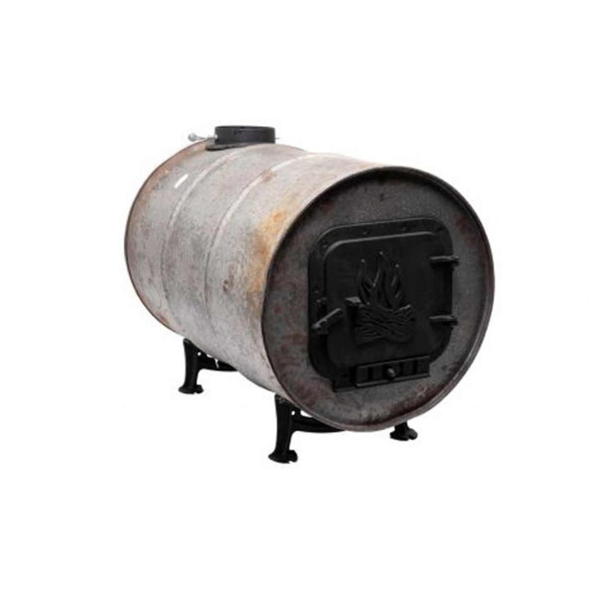 Wood Burning Barrel Camp Stove Kit